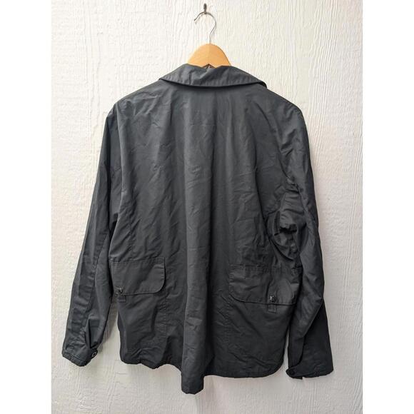 Filson Bell Bomber Waxed Cotton Navy Blue Full Zip Jacket Men's Size Large - Picture 7 of 7